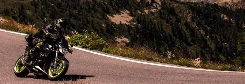 A rider out on the open road