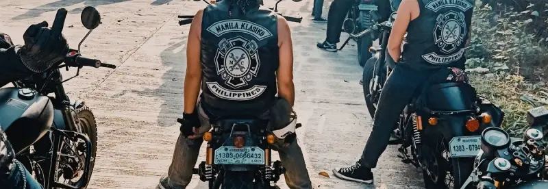 Riders out on the road together